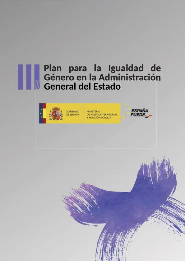 Portada del documento: Plan de igualdad